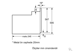 HBJ558YS5T Serie | 6 Ankastre Fırın 60 x 60 cm Paslanmaz çelik