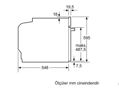 HBG656ES6 Serie | 8 Ankastre Fırın 60 x 60 cm Paslanmaz çelik