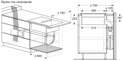 PXX875D67E Serie | 8 Davlumbaz Entegreli İndüksiyon Ocak 80 cm
