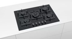 PPQ7A6B20 Serie | 6 Gazlı Ocak 75 cm Sert cam, Siyah