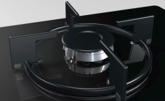 POP7C6O10O  Serie | 2 Gazlı Ocak 67 cm Sert cam, Siyah