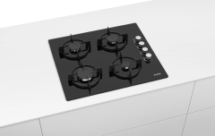 POP6C6O10O  Serie | 2 Gazlı Ocak 60 cm Sert cam, Siyah