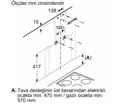 DWK68AK60T Serie | 6 Duvar Tipi Davlumbaz 60 cm Siyah Cam Yüzey