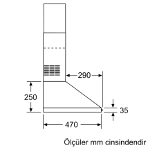 DWP64CC50T Serie | 2 Duvar Tipi Davlumbaz 60 cm Paslanmaz çelik