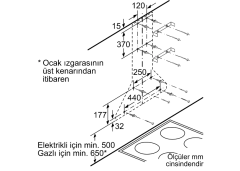 DWP64CC50T Serie | 2 Duvar Tipi Davlumbaz 60 cm Paslanmaz çelik