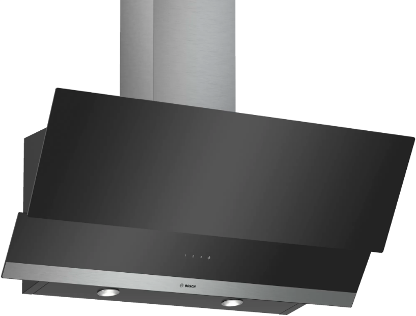 DWK095G60T Serie | 2 Duvar Tipi Davlumbaz 90 cm Siyah Cam Yüzey