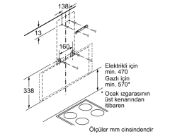 DWK095G60T Serie | 2 Duvar Tipi Davlumbaz 90 cm Siyah Cam Yüzey