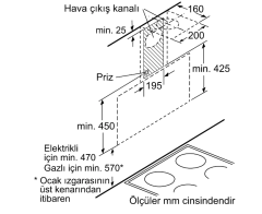 DWK095G20T  Serie | 2 Duvar Tipi Davlumbaz 90 cm Beyaz Cam Yüzey