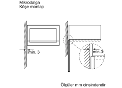 BFL520MS0 Serie | 4 Ankastre Mikrodalga 60 x 38 cm Paslanmaz çelik