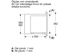 BFL623MB3 Serie | 2 Ankastre Mikrodalga 60 x 38 cm Siyah