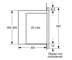 BFL524MB0 Serie | 6 Ankastre Mikrodalga 60 x 38 cm Siyah