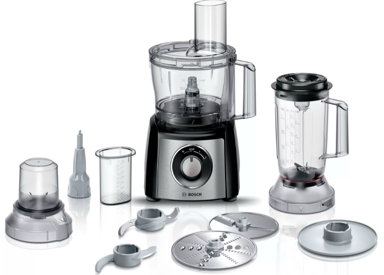 MCM3501M Mutfak Robotu MultiTalent 3 800 W Siyah, Brushed stainless steel