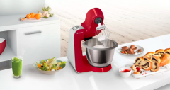 MUM58720 Mutfak Makinesi MUM5 1000 W Kırmızı, Gümüş