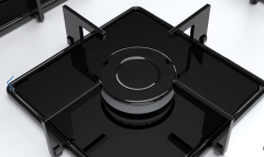 POP7C2O12O Serie | 2 Gazlı Ocak 67 cm Sert cam, Beyaz