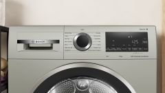 WQQ244CTTR Serie 6 Isı Pompalı Kurutma Makinesi 9 kg Gümüş