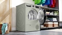 WQG2410TTR Serie 4 Isı Pompalı Kurutma Makinesi 9 kg Gümüş