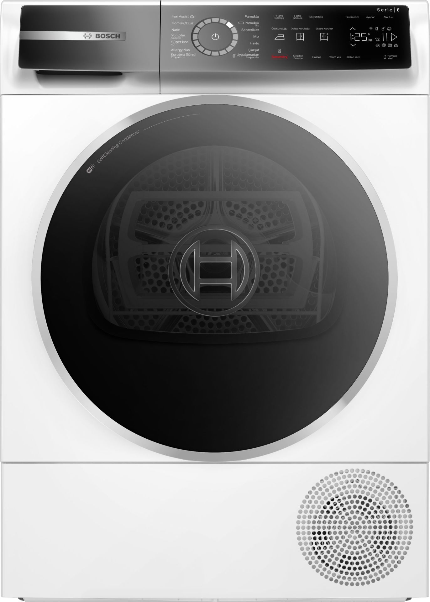 WQB245A0TR Serie 8 Isı Pompalı Kurutma Makinesi 9 kg