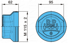 BPW-03.212.23.09.0 BPW Porya Kapağı 9 Ton M115 x 2