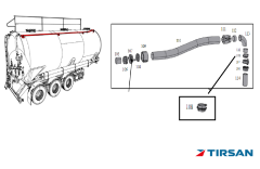 Tırsan Tanker TW-Dişi Kaplin VK50 Pirinç -KL00063