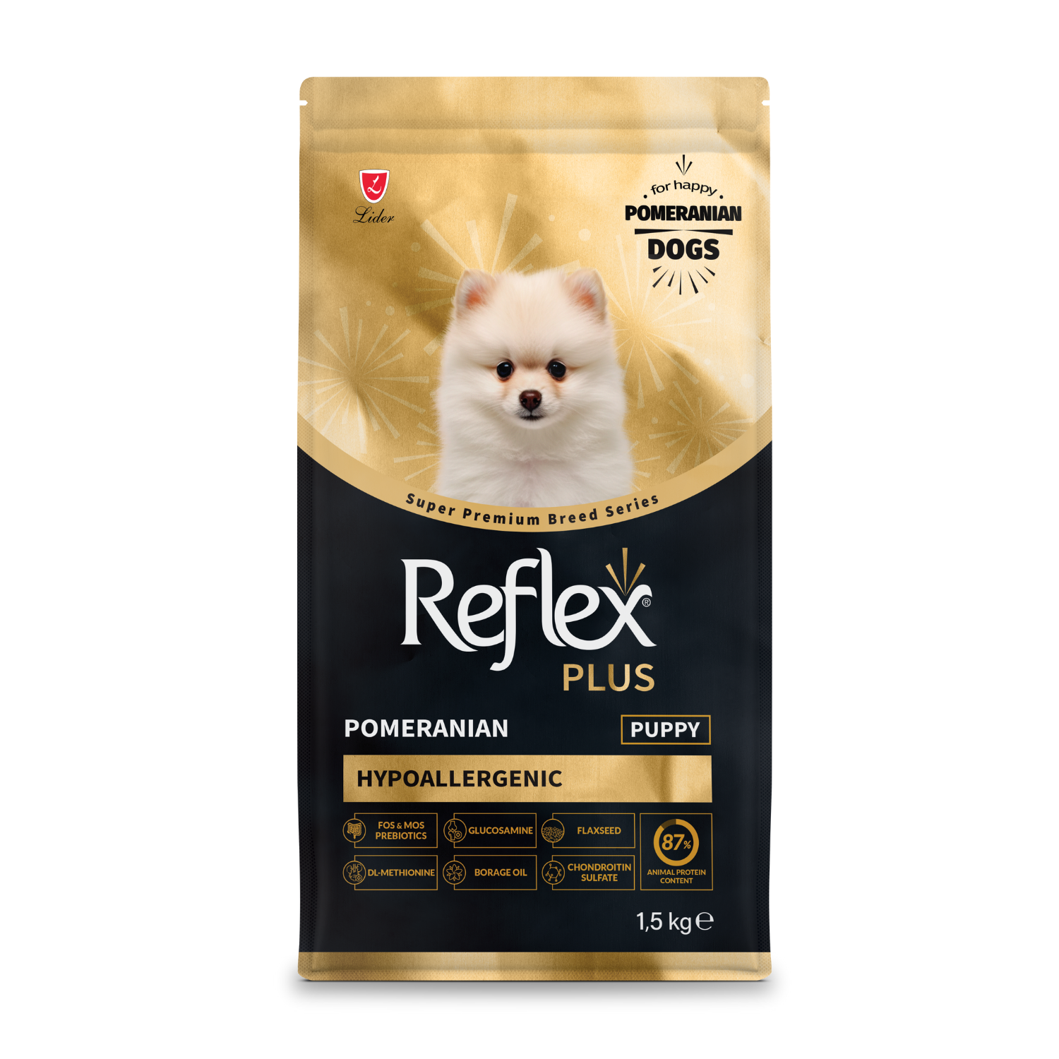 REFLEX PLUS POMERANİAN YAVRU KÖPEK MAMASI 1.5 KG