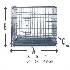 Galvanize Köpek Taşıma Kafesi S Boy