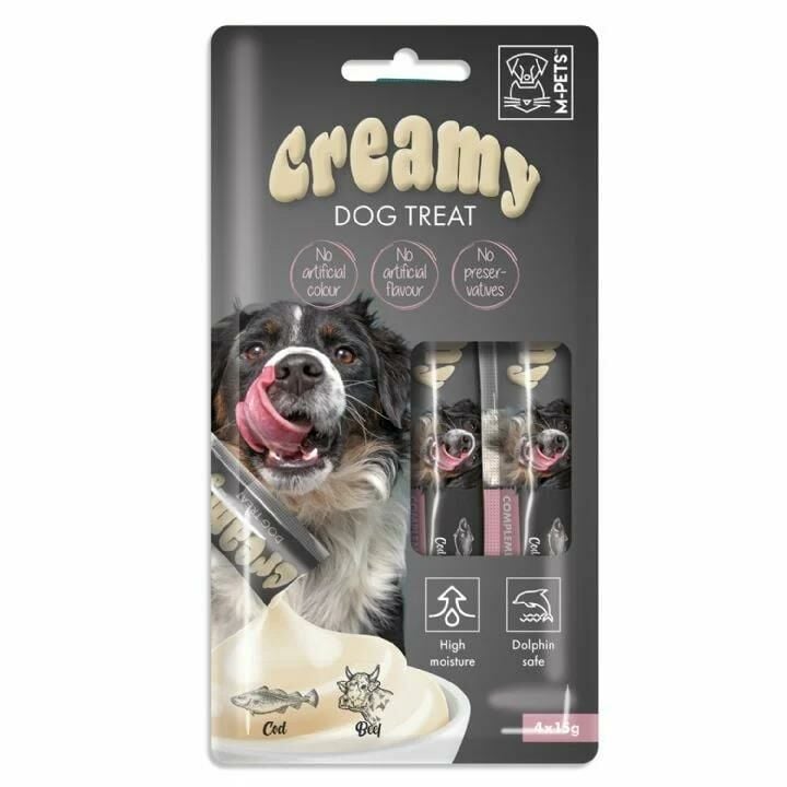 Creamy Biftekli ve Morina Balıklı Köpek Pudingi 4x15 gr