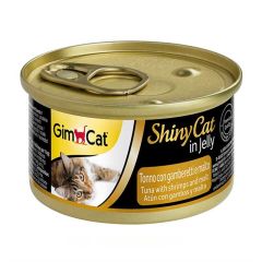 GimCat Shinycat Ton Balıklı ve Karidesli Malt Özlü Kedi Konservesi 70gr