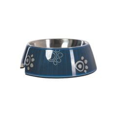 Bowlz Bubble S Navy Paw-Small