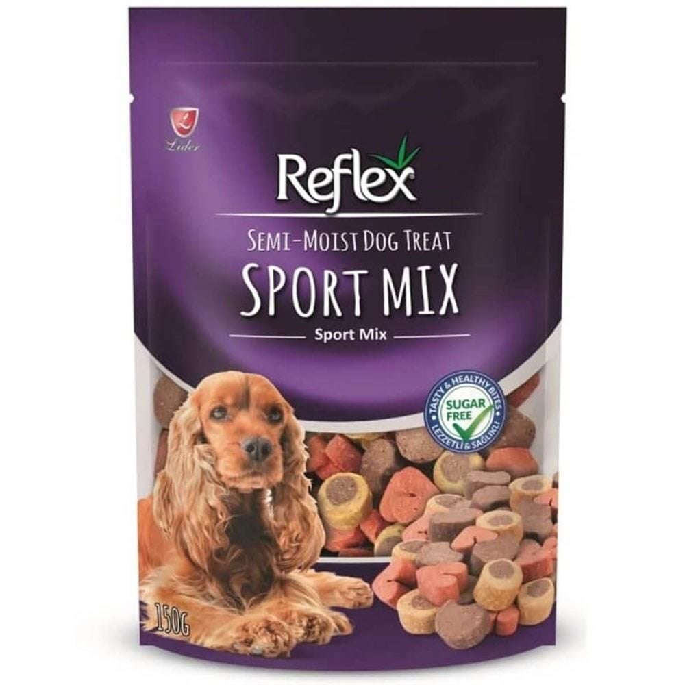 Semi-Moist Dog Treat Sport Mix Spor Karışık Şekilli Yumuşak Köpek Ödül Maması 150 gr