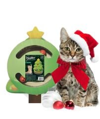 Kediler için Tırmalama Noel Ağacı