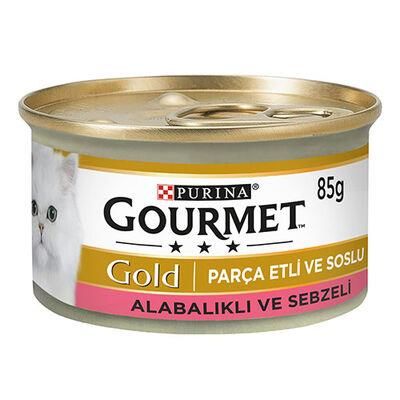 Gourmet Gold Alabalık ve Sebzeli Parça Etli Konservesi 85 gr