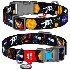 Waudog QR Pasaportlu ''Nasa2'' Köpek Boyun Tasması 25 mm, 31-49 cm