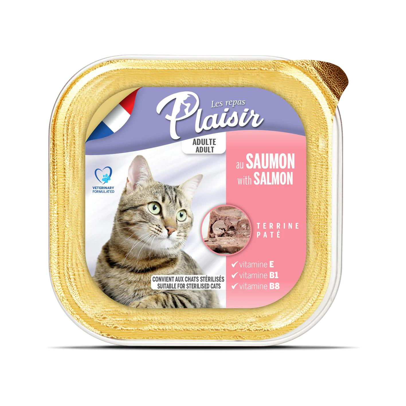 Adult Cat Food with Salmon Somon Balıklı Yetişkin Kedi Yaş Maması 100 gr