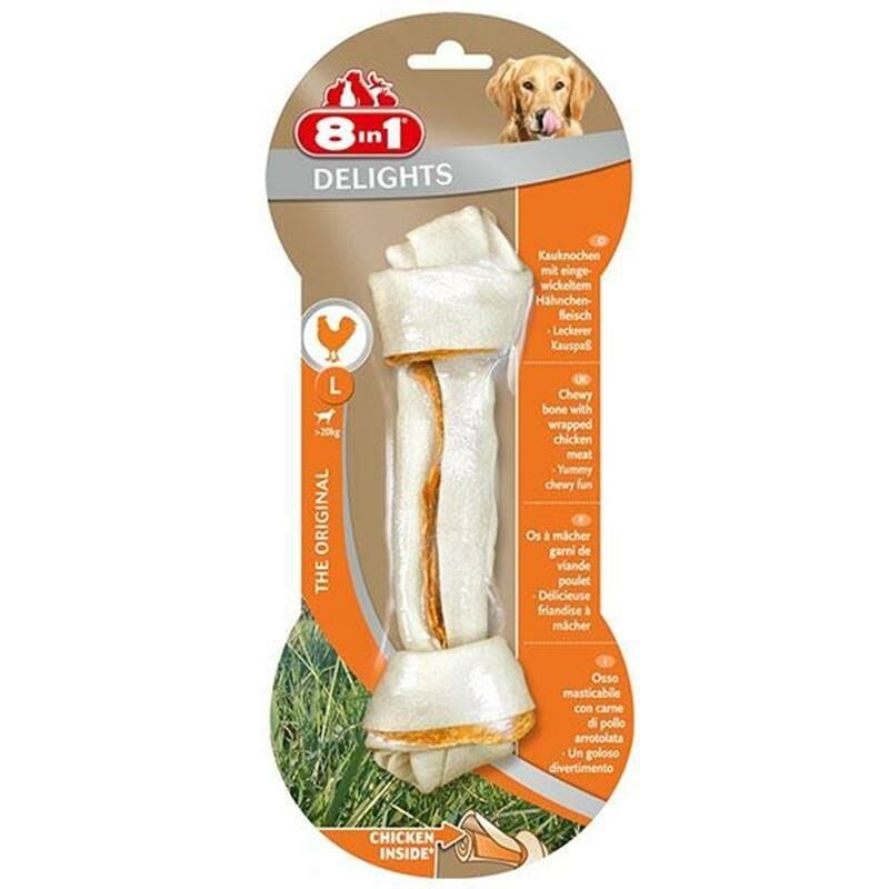 Delights Bones Düğümlü Tavuklu Köpek Kemiği Large