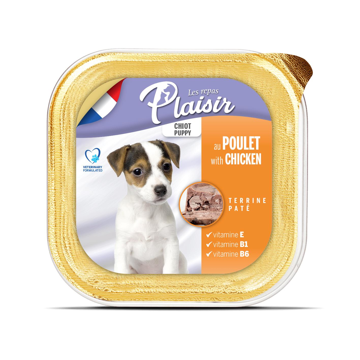 Puppy Dog Food with Chicken Tavuklu Etli Yavru Köpek Yaş Maması 150 gr