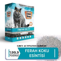 Clean Step Fresh Duty Aktif Karbonlu Bahar Kokulu Topaklanan İnce Tane Bentonit Kedi Kumu 10 LT