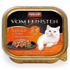 Vom Feinsten Tahılsız Tavuklu Ve Havuç Soslu Yetişkin Kedi Konservesi 100 Gr