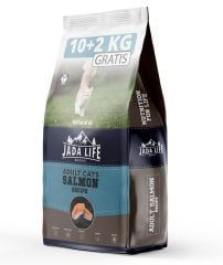 Jada Life Adult Cat Food with Salmon Somonlu Yetişkin Kedi Maması 10+2 Kg