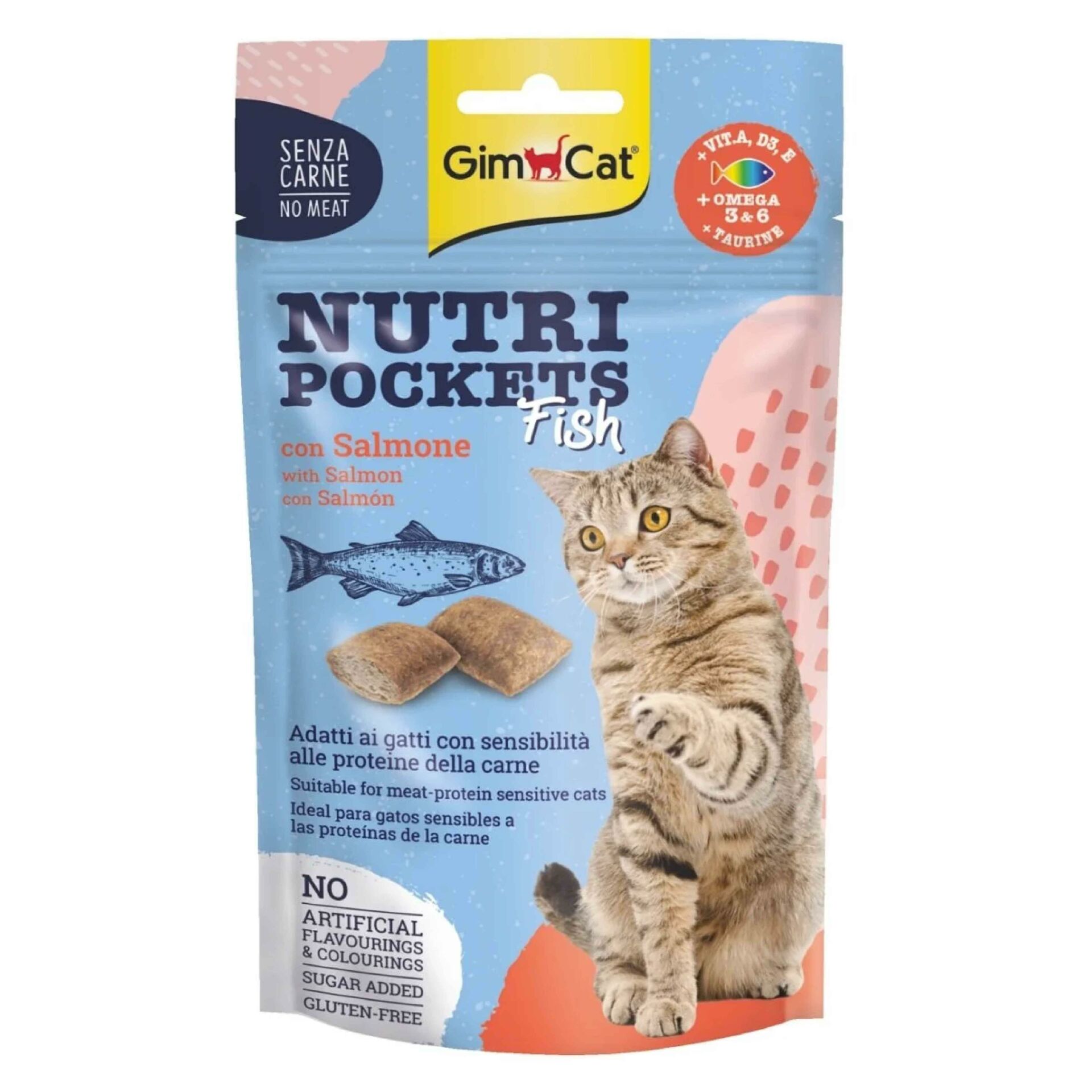 Nutri Pockets Somon Balıklı Kedi Ödül Maması 60gr