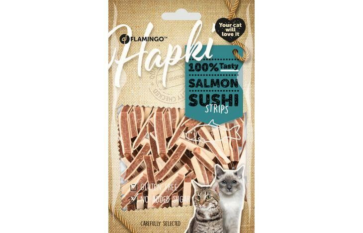 Hapki Sushi Strips Somon Balıklı Şeritler Kedi Ödülü 85 Gr