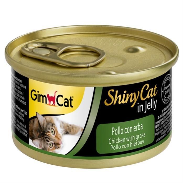 Shinycat Ton Balıklı Çimenli Jöleli Kedi Konservesi 70gr