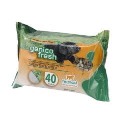 Genico Fresh Kedi Köpek Temizleme Mendili Yeşil Çay Kokulu