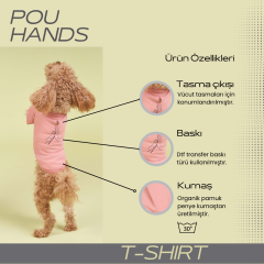 salya store Köpek Tshirt, Pou Serisi, Hands, Küçük Ve Orta Irk Köpek Kıyafeti 0-30kg