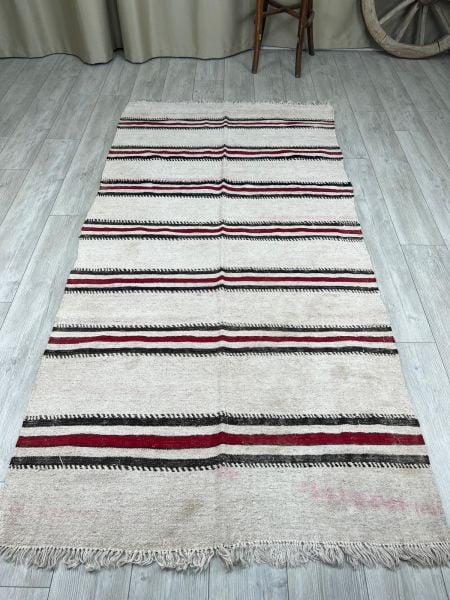 El Dokumasi Halı Kilim Yolluk Paspas Ölçü 251X122 Cm