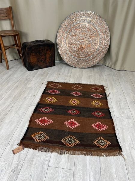 El Dokumasi Halı Kilim Yolluk Paspas Ölçü 116X86 Cm