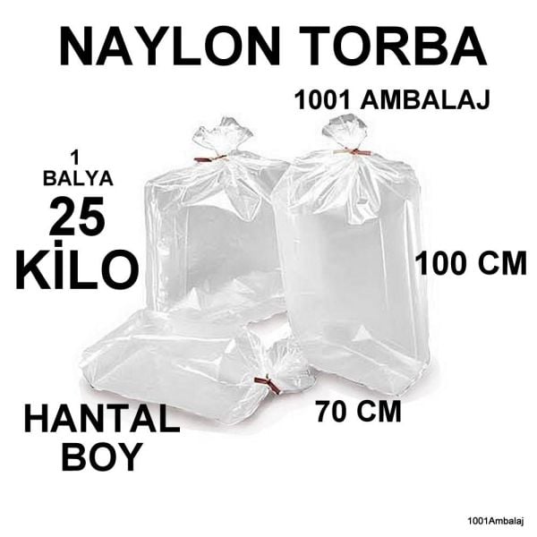 Naylon Torba 70X100 Cm Bakkaliye Torbası 25 Kilo 1 Balya 1001 Ambalaj