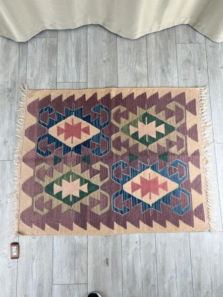 El Dokumasi Halı Kilim Yolluk Paspas Ölçü 112X89 Cm