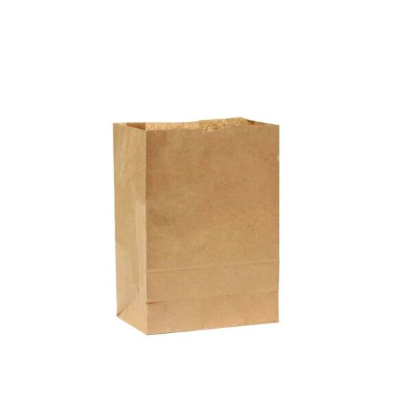 İki Taraf İki Renk Baskılı 25X12X33 Cm Kese Kağıdı Fast Food Menu Servis Paket Torbası Kraft Renk