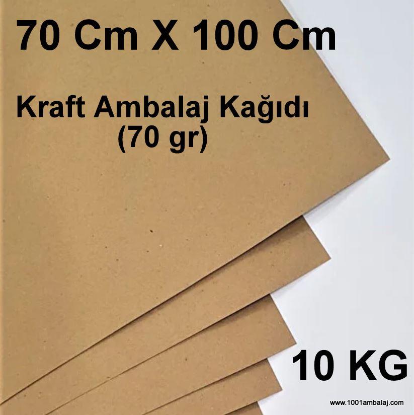 Kraft Ambalaj Kağıdı (70 gr) Ebat 70 x 100 Cm 10 Kg Balya 1001Ambalaj (Baskısız)