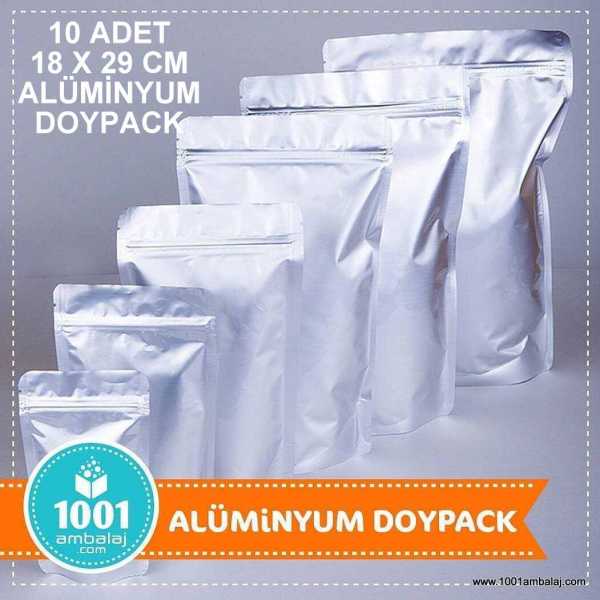 18X29 Cm Alüminyum * 10 Adet * Kilitli Doypack Torba 750 Gr /05/